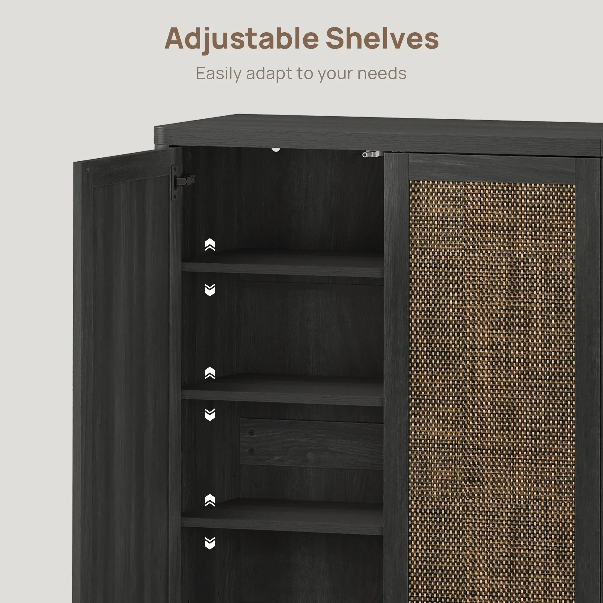 Zura Modular Shoe Cabinet with 6 Doors