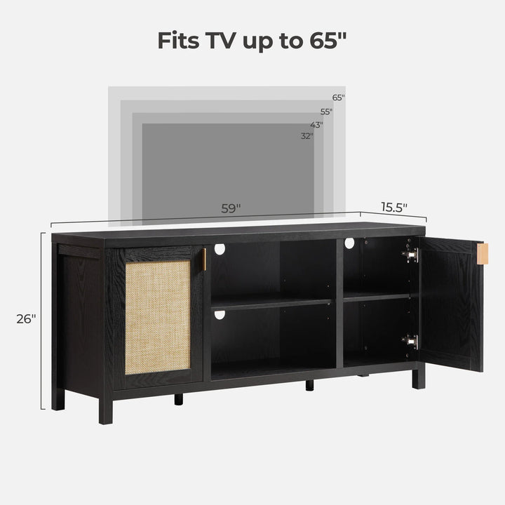 Savanna Black TV Stand