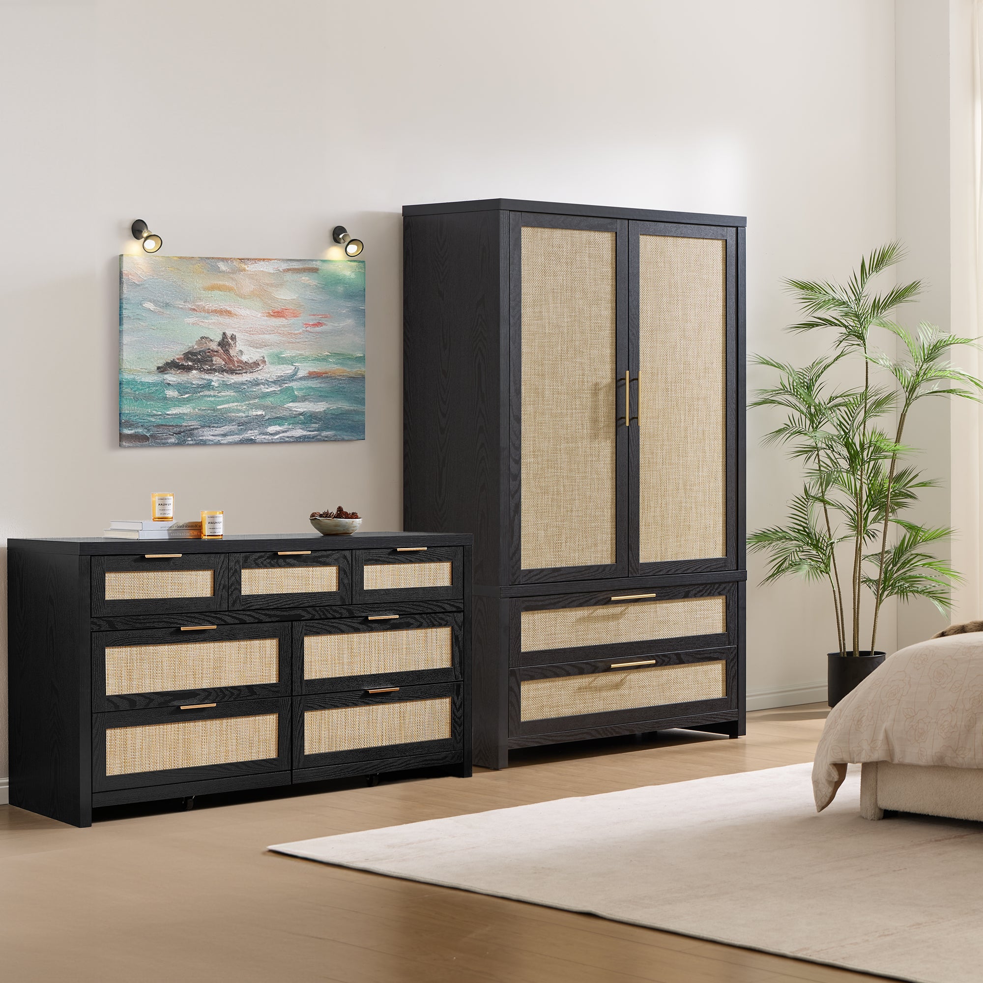 Savanna Dresser and Wardrobe Set-WM