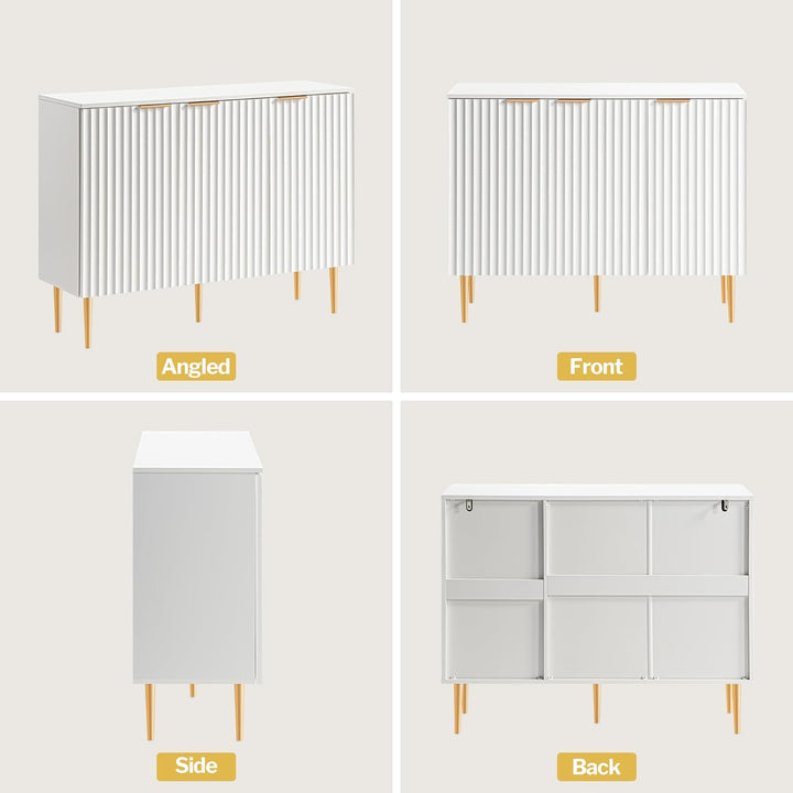 Opus White Buffet Cabinet - Sicotas