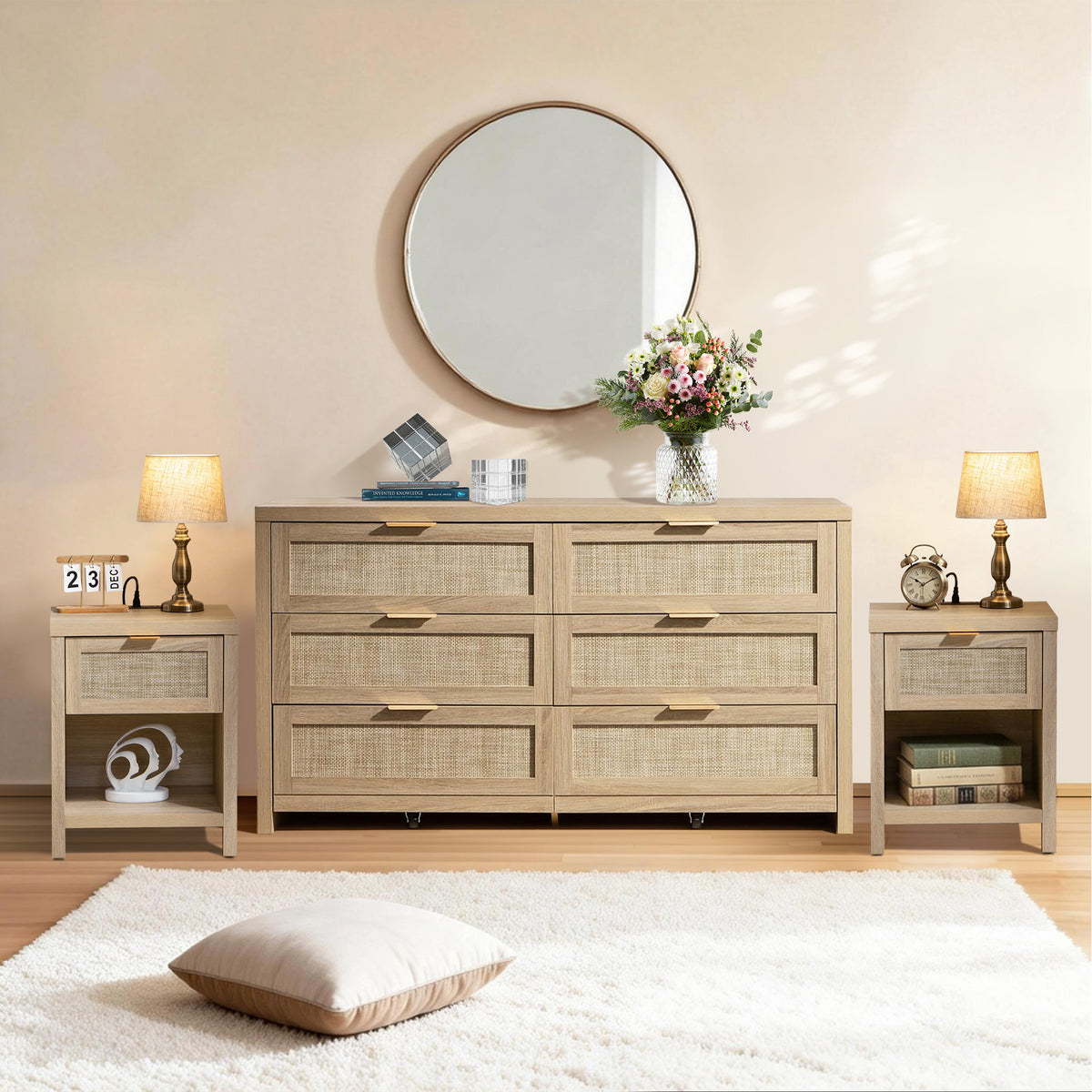 Savanna Dresser Bedroom Set with Charger