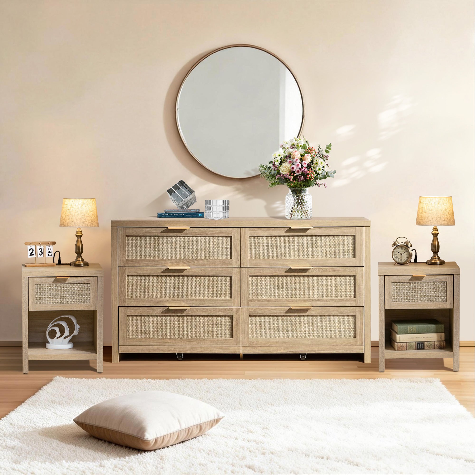 Savanna Dresser Bedroom Set with Charger