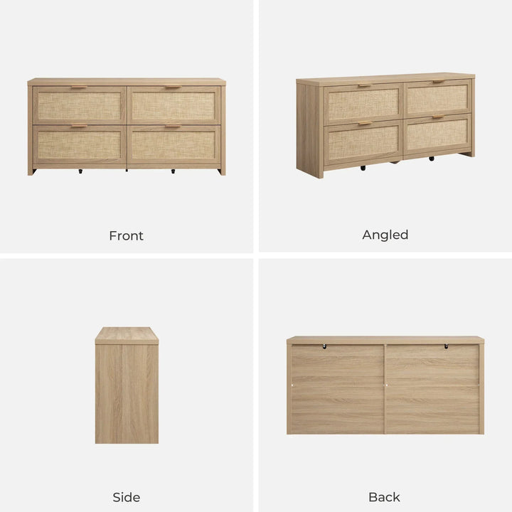 Savanna Dresser with 4 Drawers, Set of 2