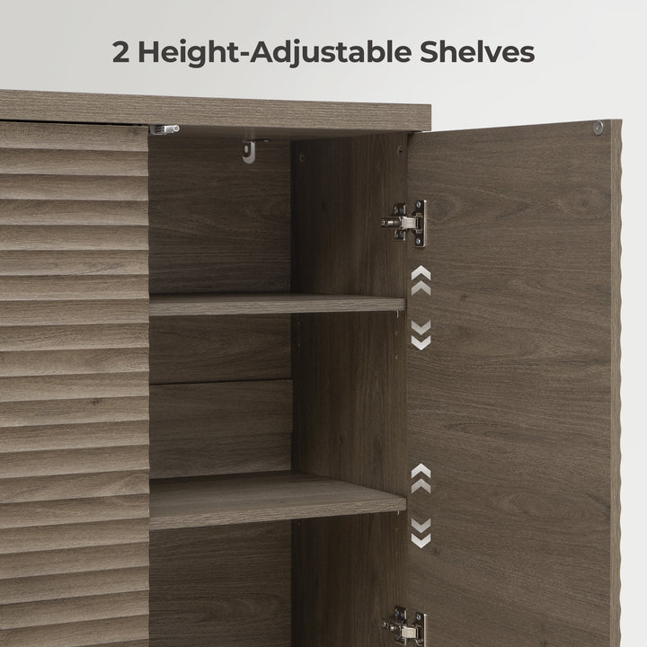 Stria Sideboards with Doors, Set of 2