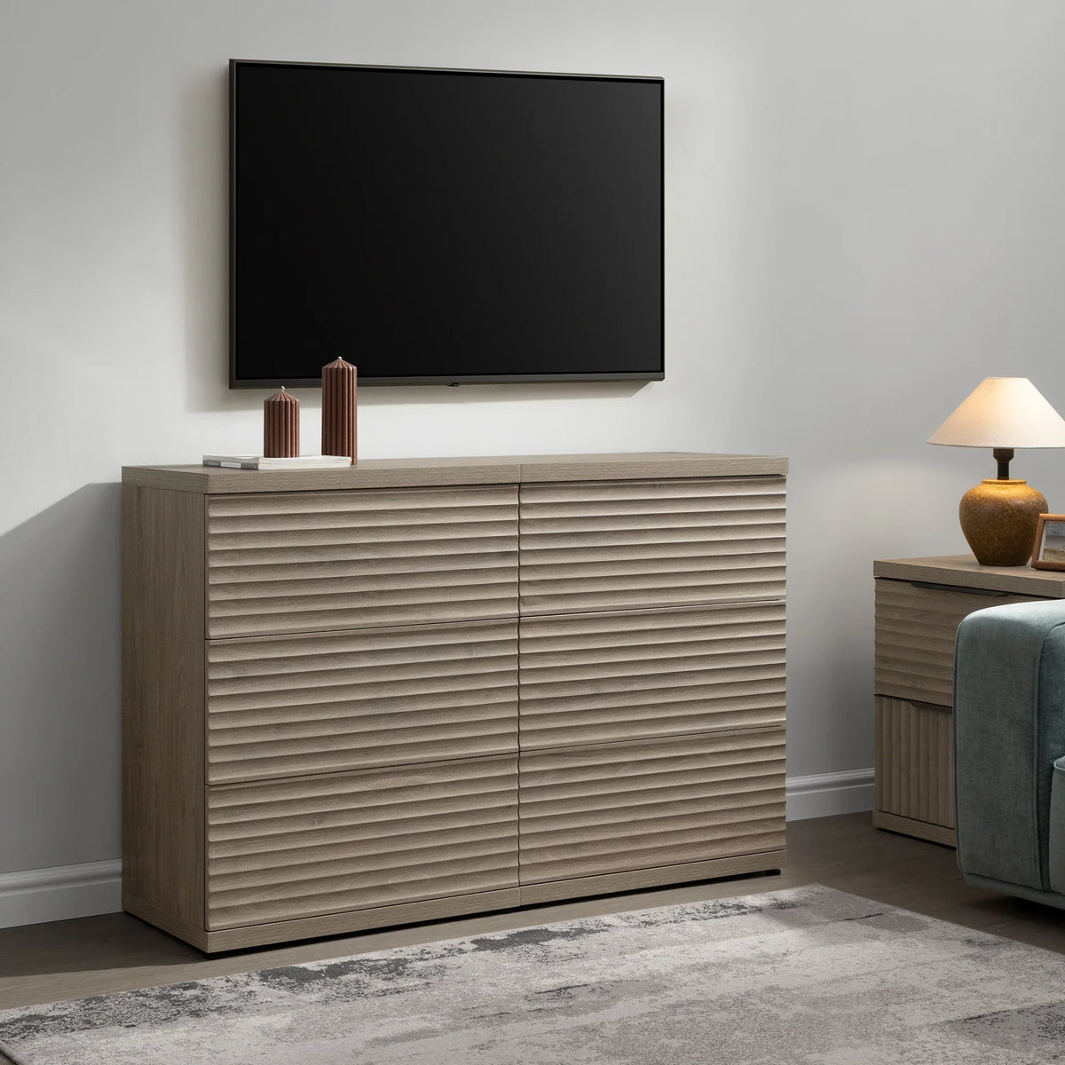 Stria Sideboard with 3 Drawers