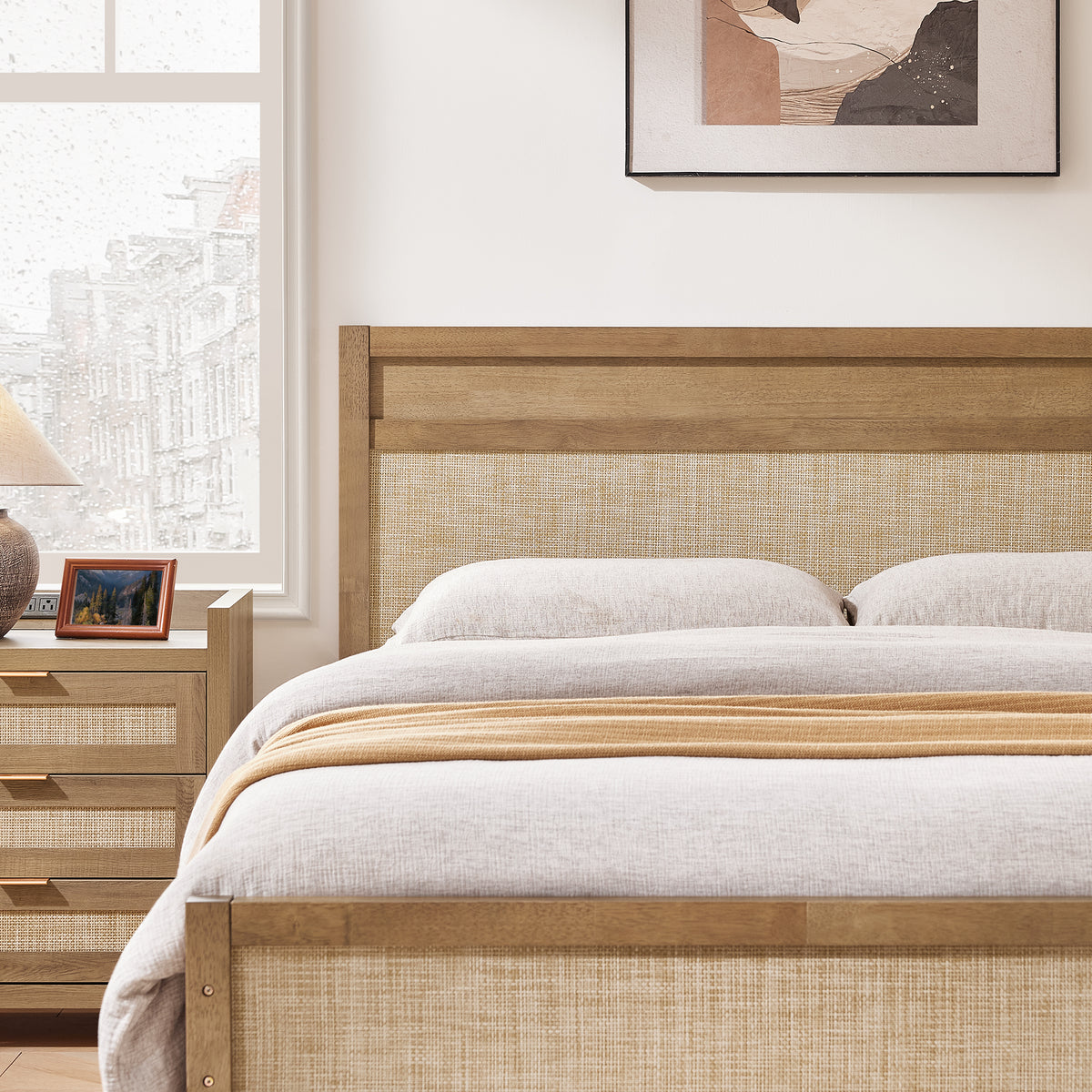 Savanna Rattan Bedroom Set, Large Storage