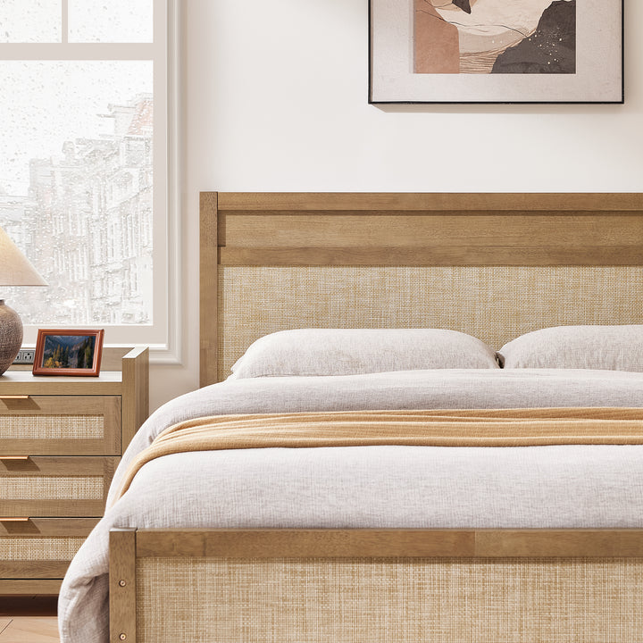 Savanna Rattan Bedroom Set, Large Storage