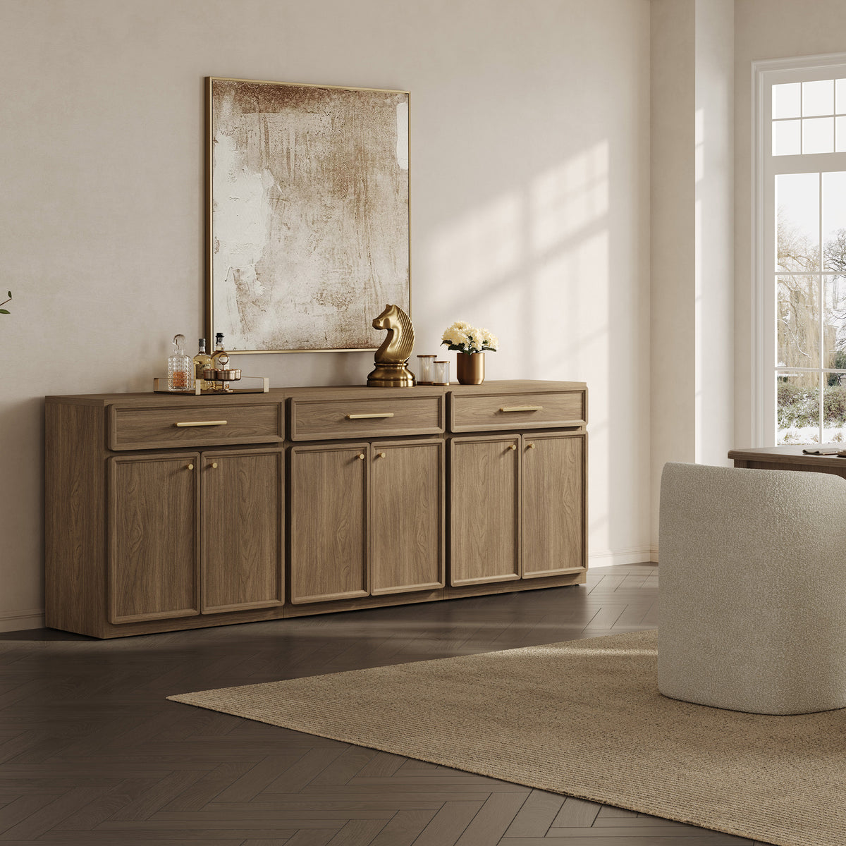 Crescent Sideboard with 1 Drawer