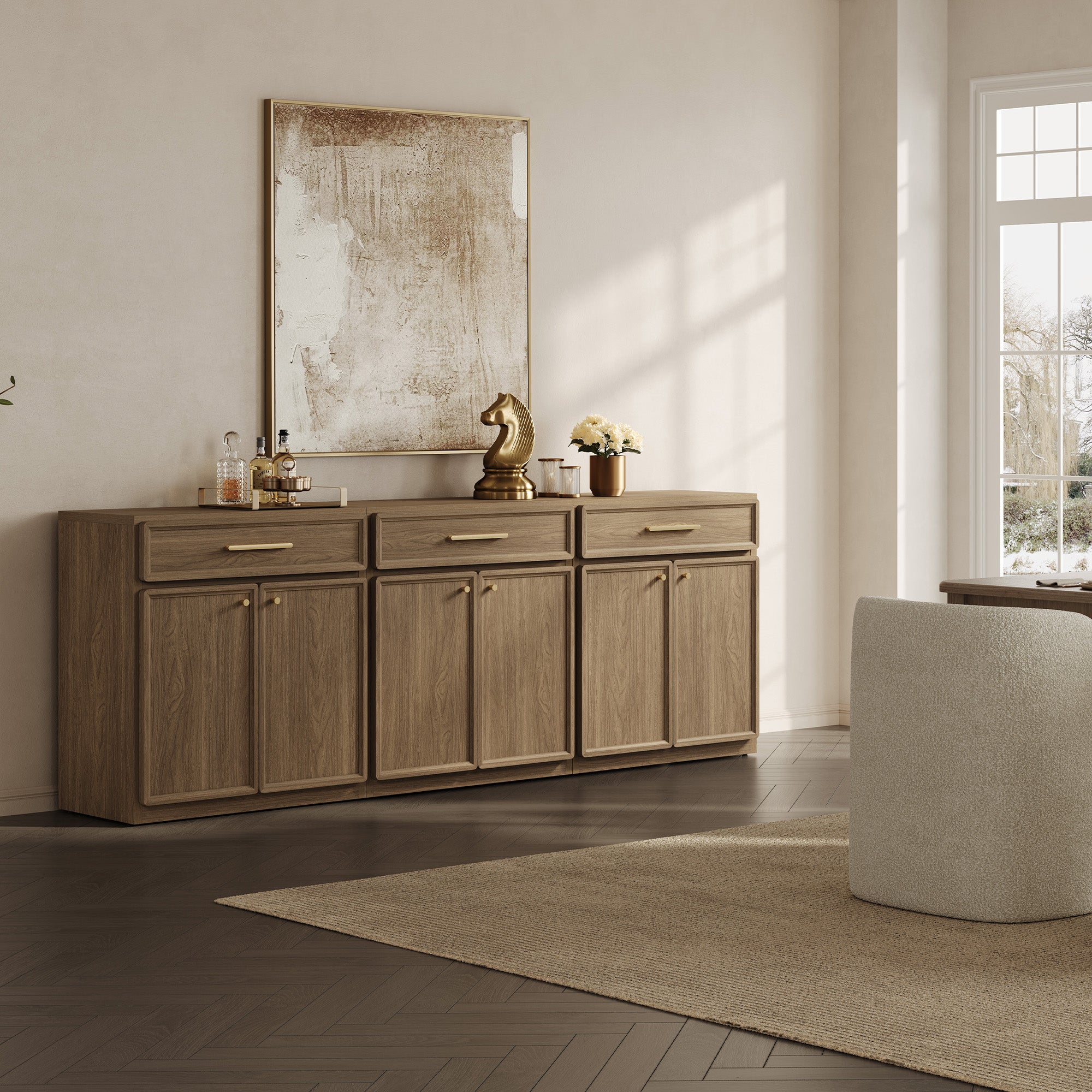 Crescent Sideboard with 1 Drawer