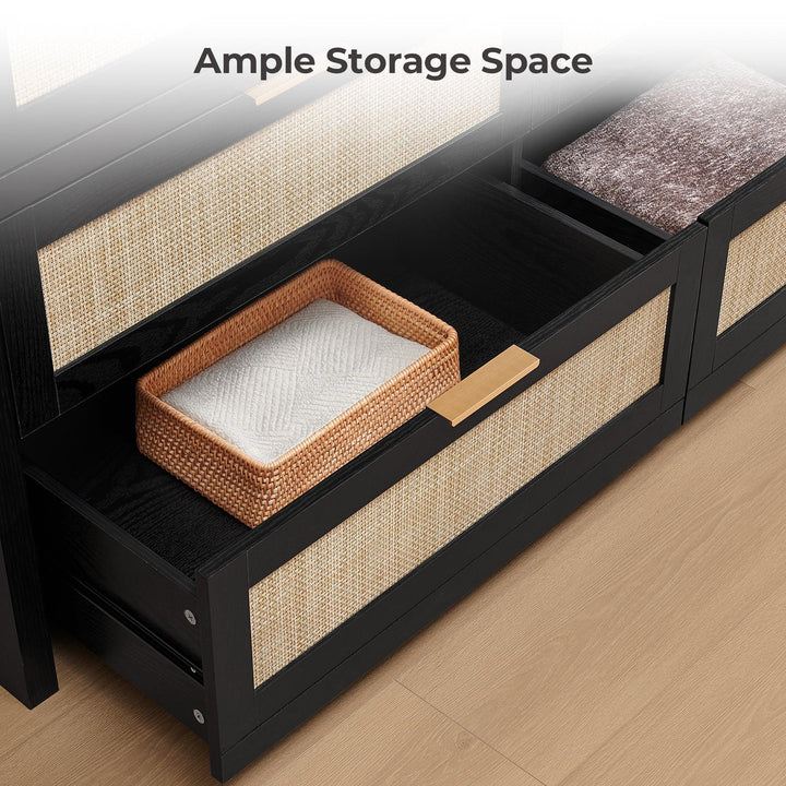 Savanna 7 Drawers Dresser and Nightstands Set