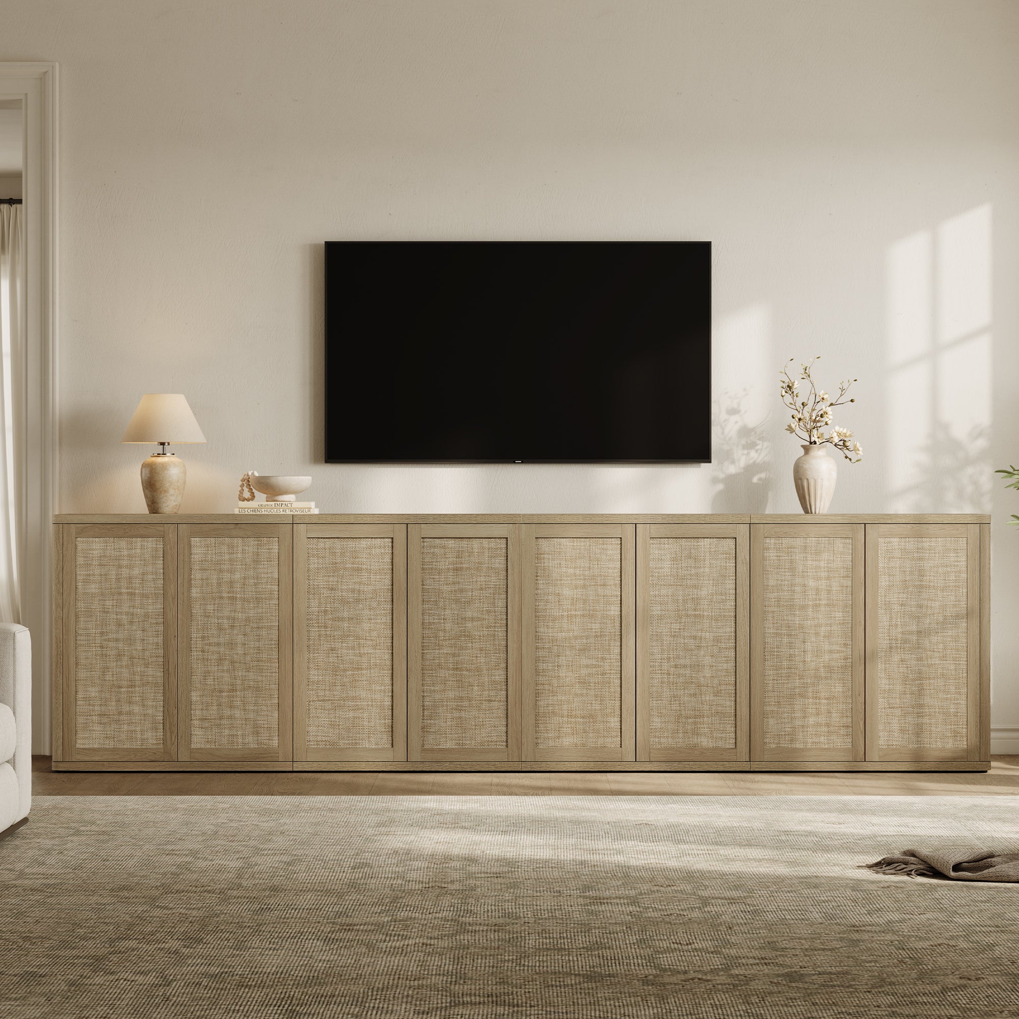 Zura 2-Door Buffet Cabinet, Large Storage