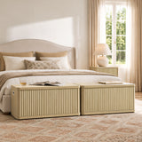 Cas Storage Shoe Bench with Flip-Top Lid, Set of 2