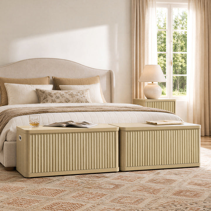 Cas Storage Shoe Bench with Flip-Top Lid