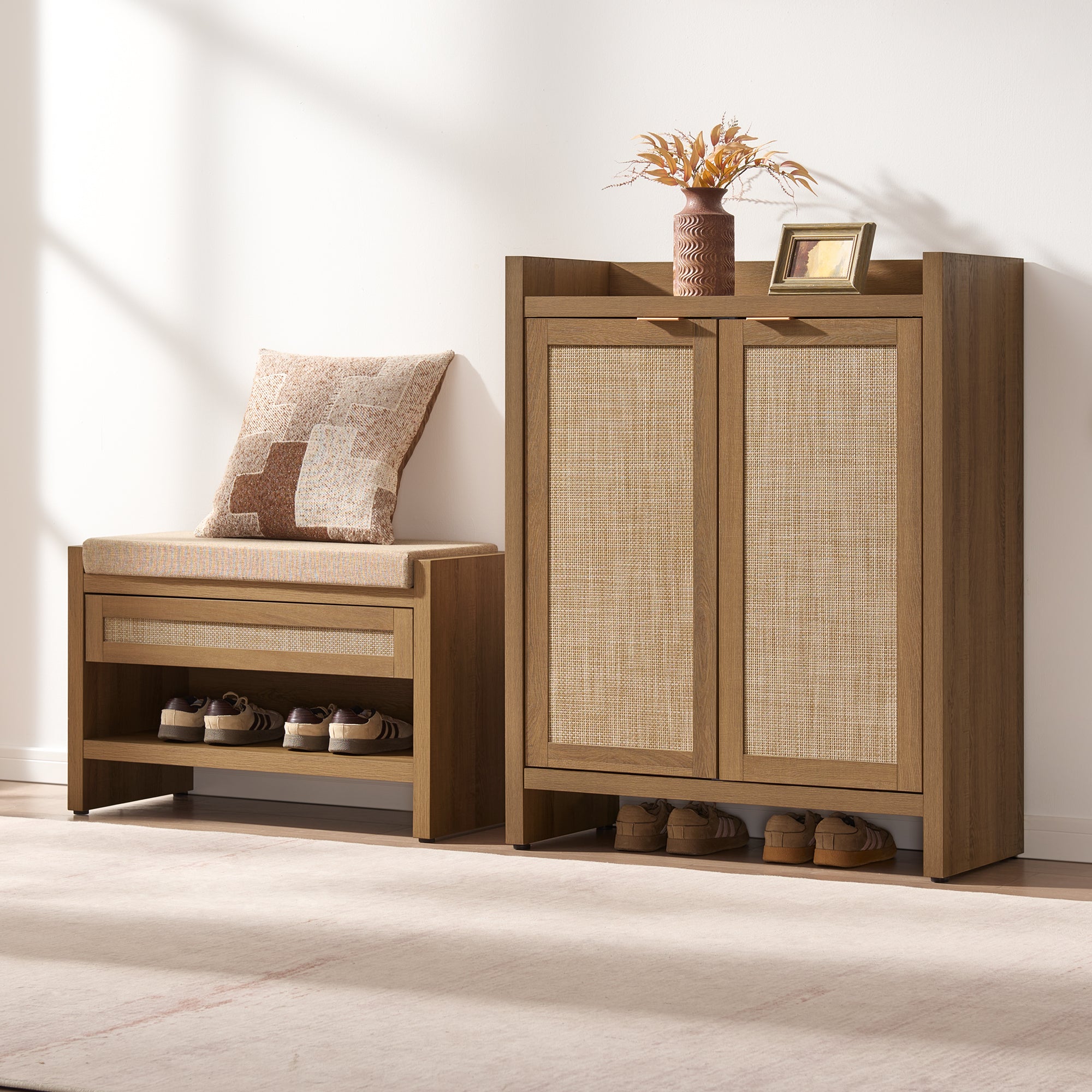 Savanna Shoe Cabinet, 24 Pairs Shoes