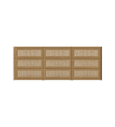 Zura Modular 9 Drawers Dresser, 31-Inch Tall