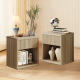 Cas 24''Tall Nightstand with Storage, Set of 2