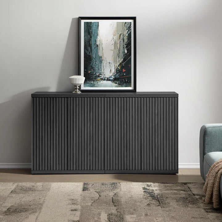 Stria Black Buffet Cabinet