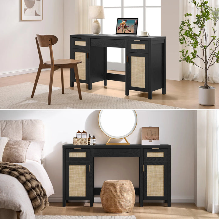 Savanna Black Makeup Vanity