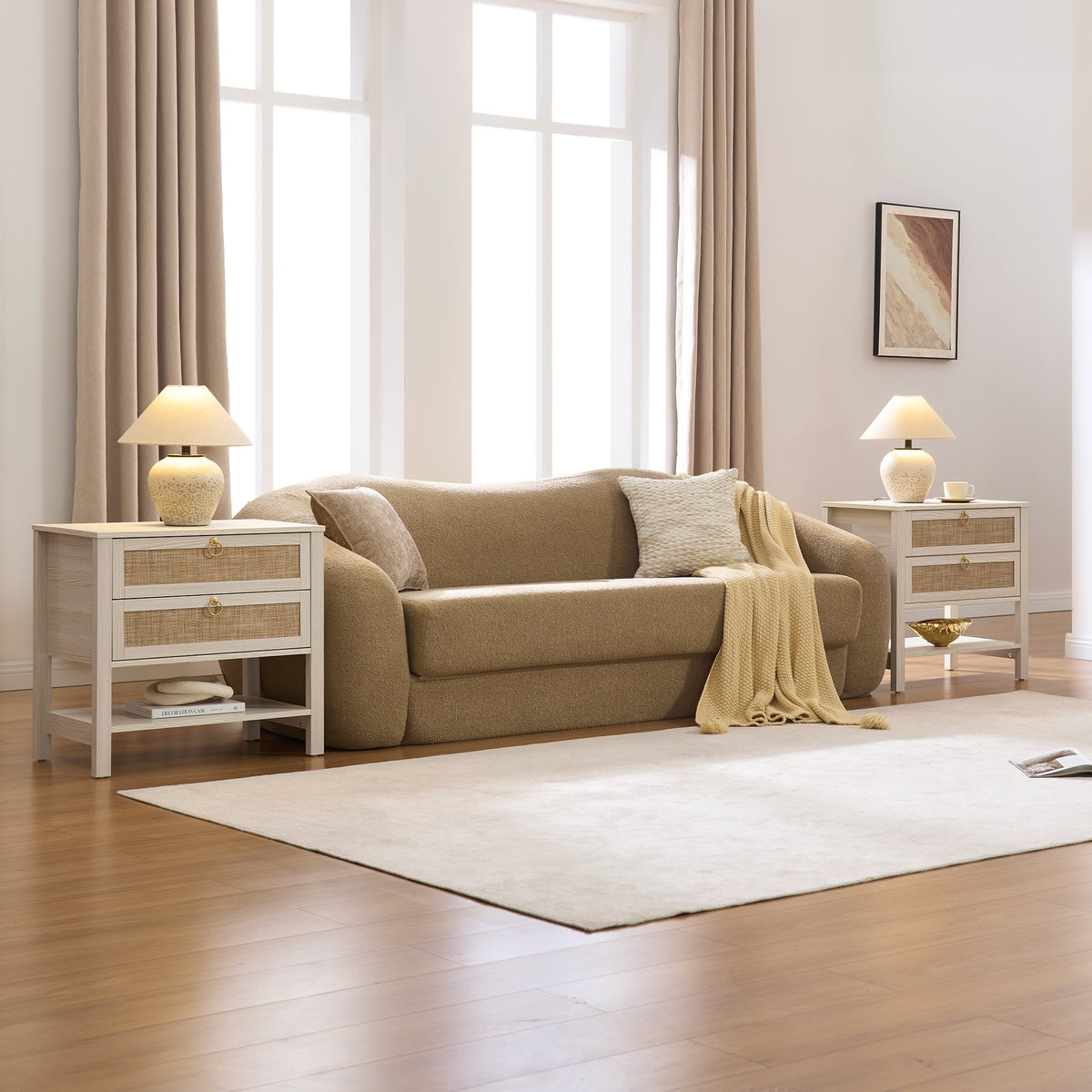 Terra Nightstand with 2 Drawers