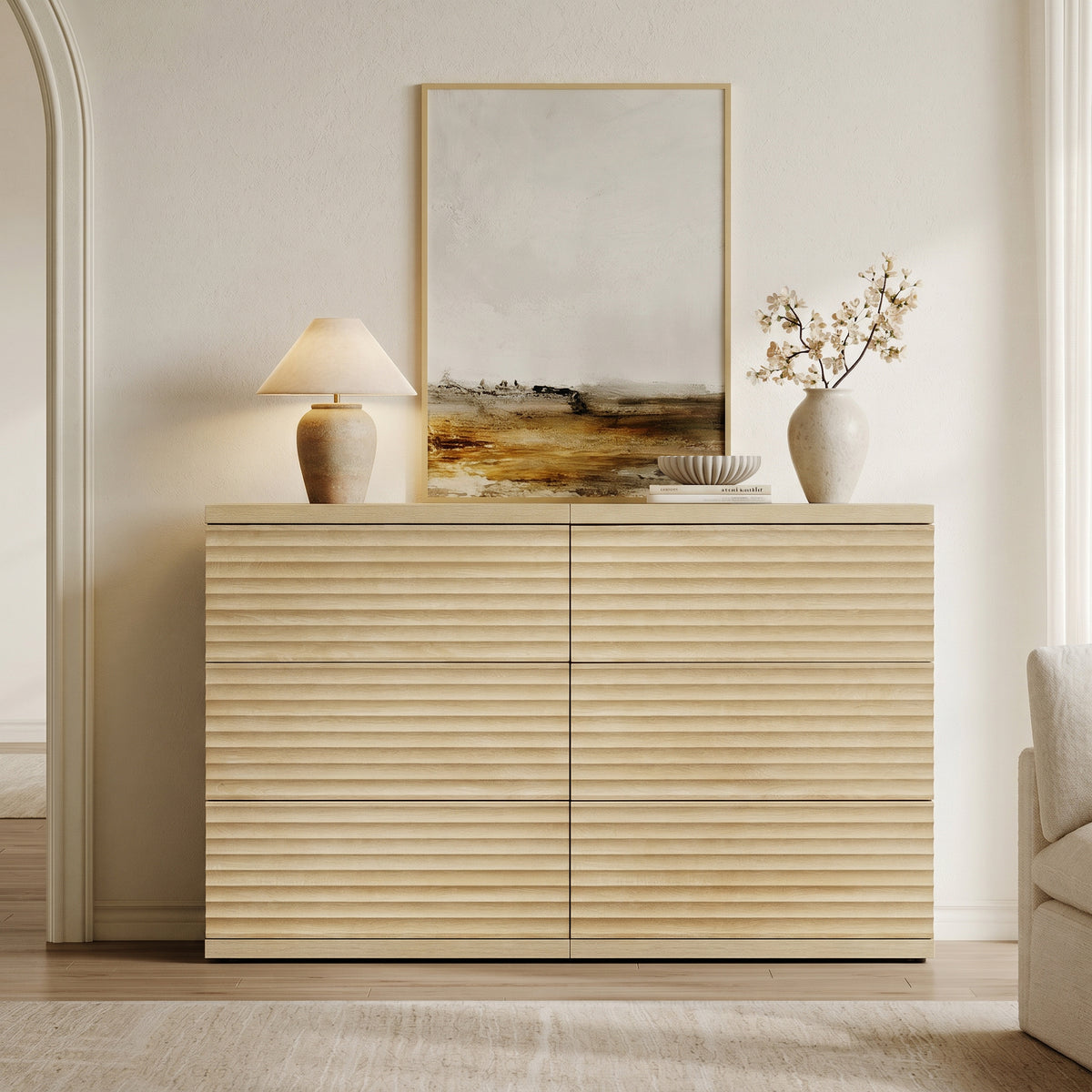 Stria Sectional Chest of Drawers with Storage
