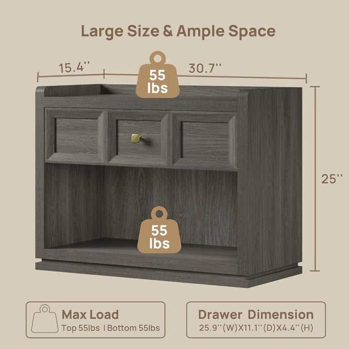 Helio Side Table, 31 Inch Wide