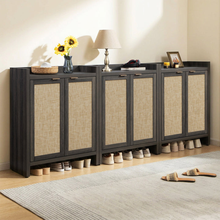Savanna Console Tables with Shelves, Set of 3