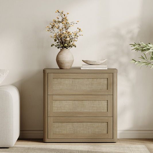 Zura Nightstand with 3 Drawers