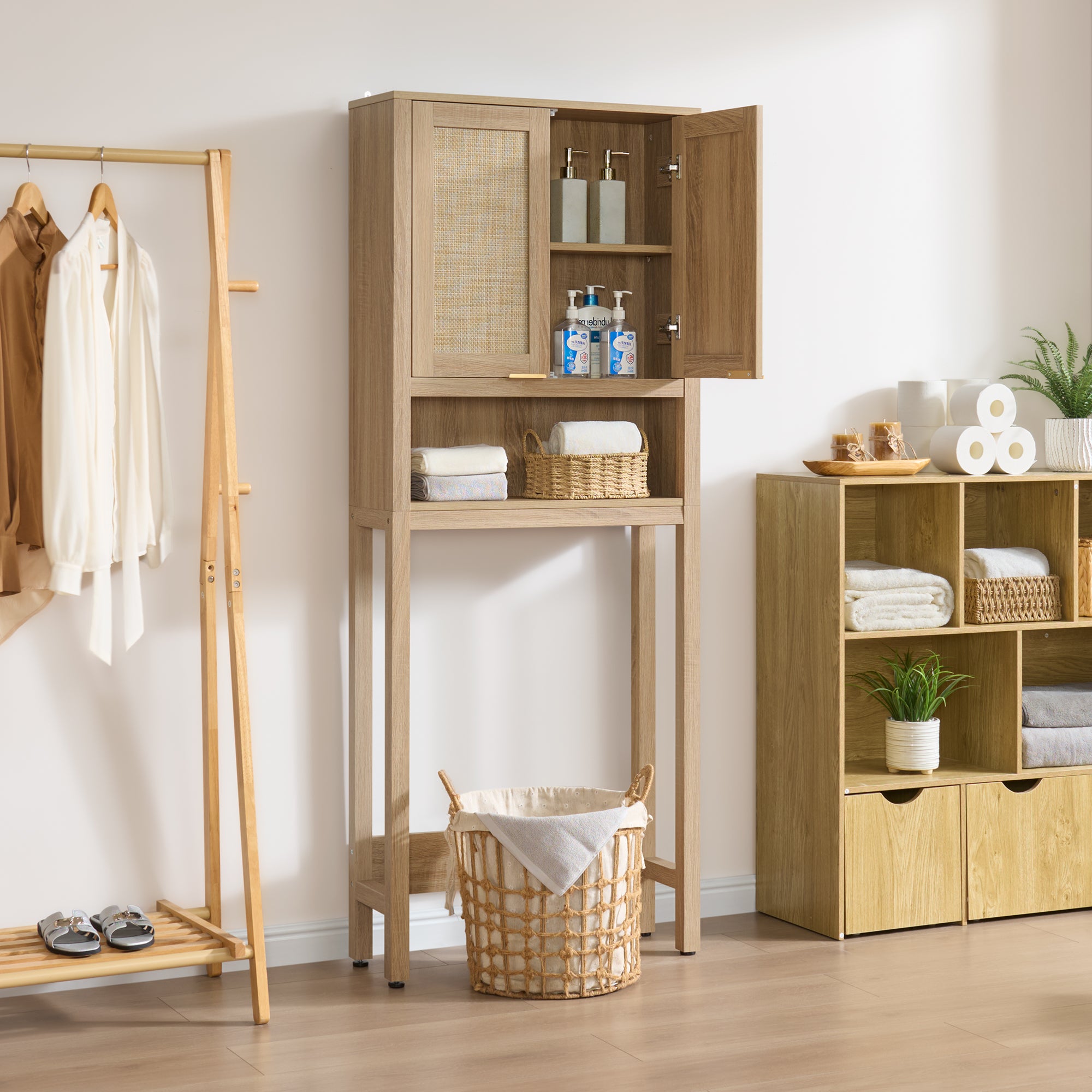 Savanna Over-the-Toilet Space Saver, Large Storage