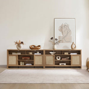 Savanna 65''  TV Stand, Flexible Storage, Set of 2