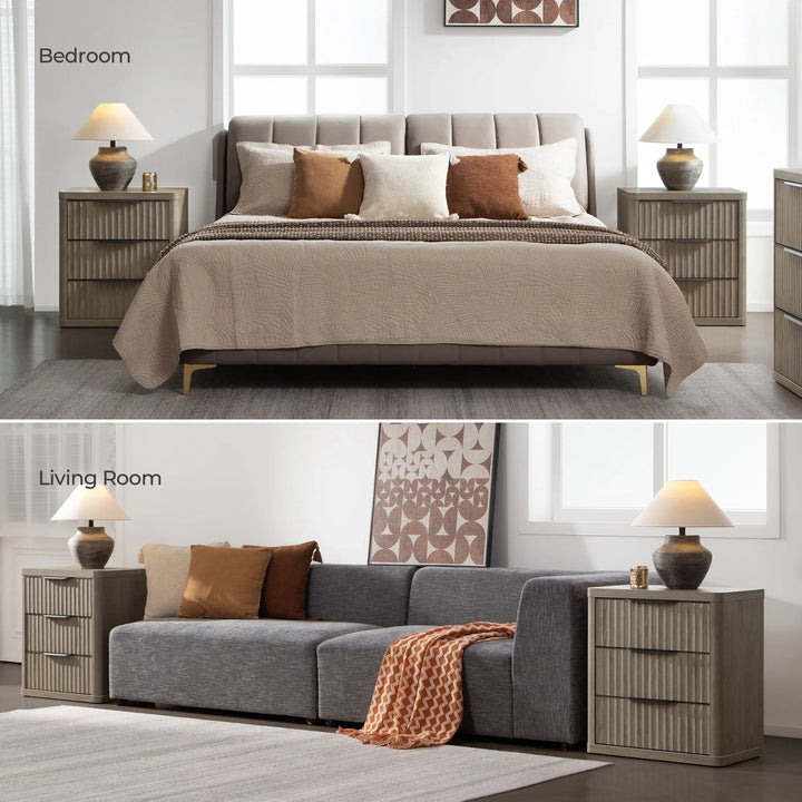 Cas 3 Drawers Nightstand (Test)