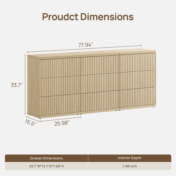 Stria Large Modular Dresser, Flexible Storage