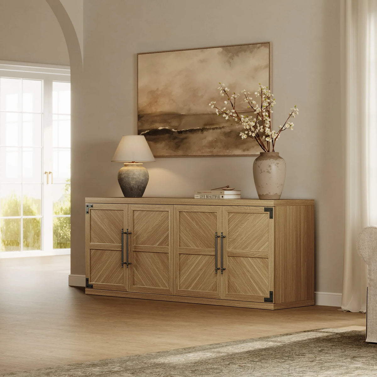Willow TV Stand, 61.3 Inch Wide