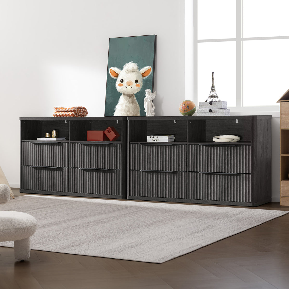 Cas Horizontal Chest, Open Drawers