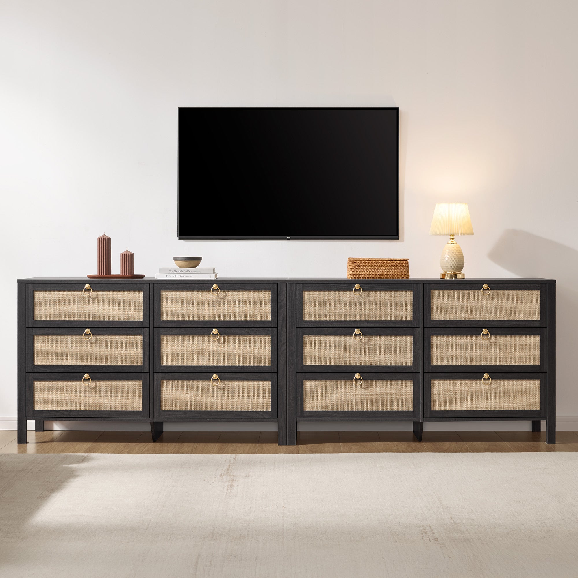 Terra White 6-Drawer Dresser