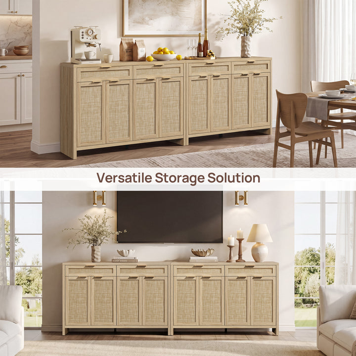 Savanna 59Inch-Wide Buffet Cabinet, Large Storage