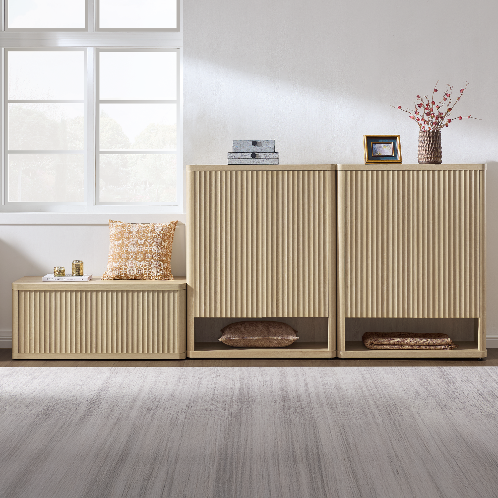 Cas 2-Door Shoe Cabinet, 20 Pairs