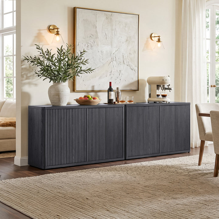 Cas Sideboard with 4 Doors, Set of 2