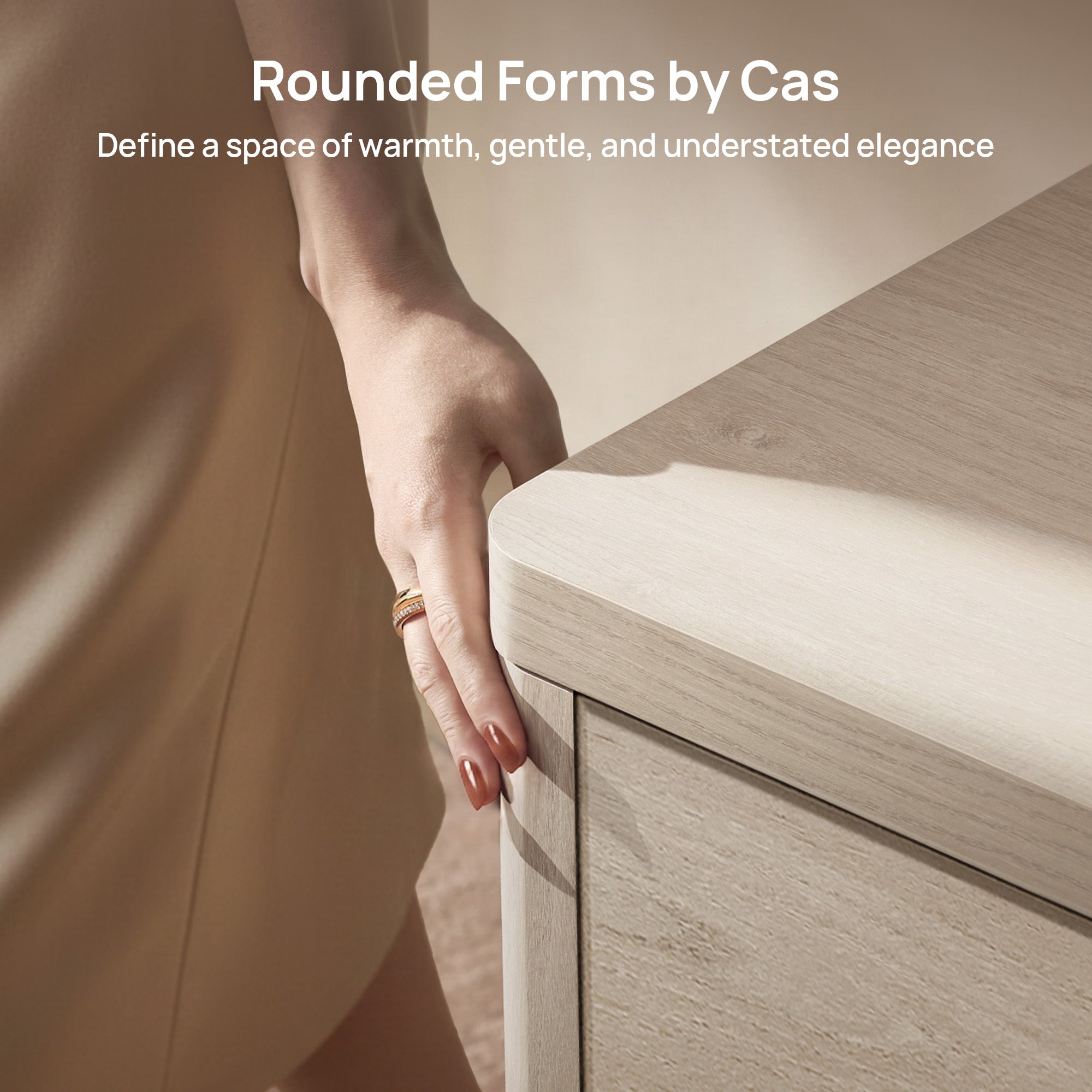Cas Fluted Sideboard Buffet, Large Storage