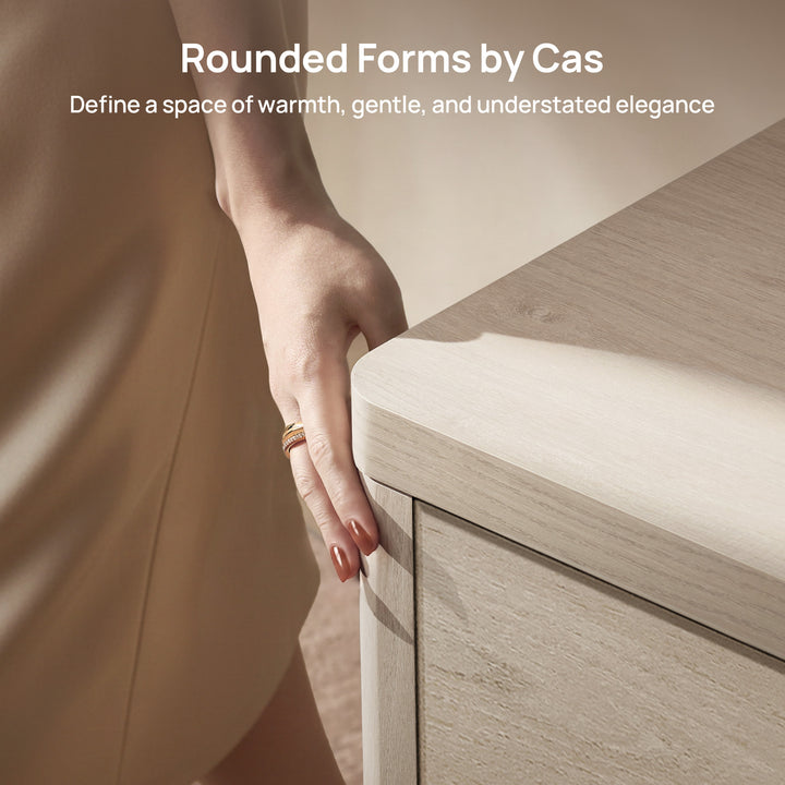 Cas Fluted Sideboard Buffet, Large Storage