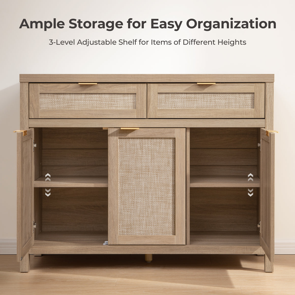 Savanna TV Stand with Drawers, 43.5Inch Wide