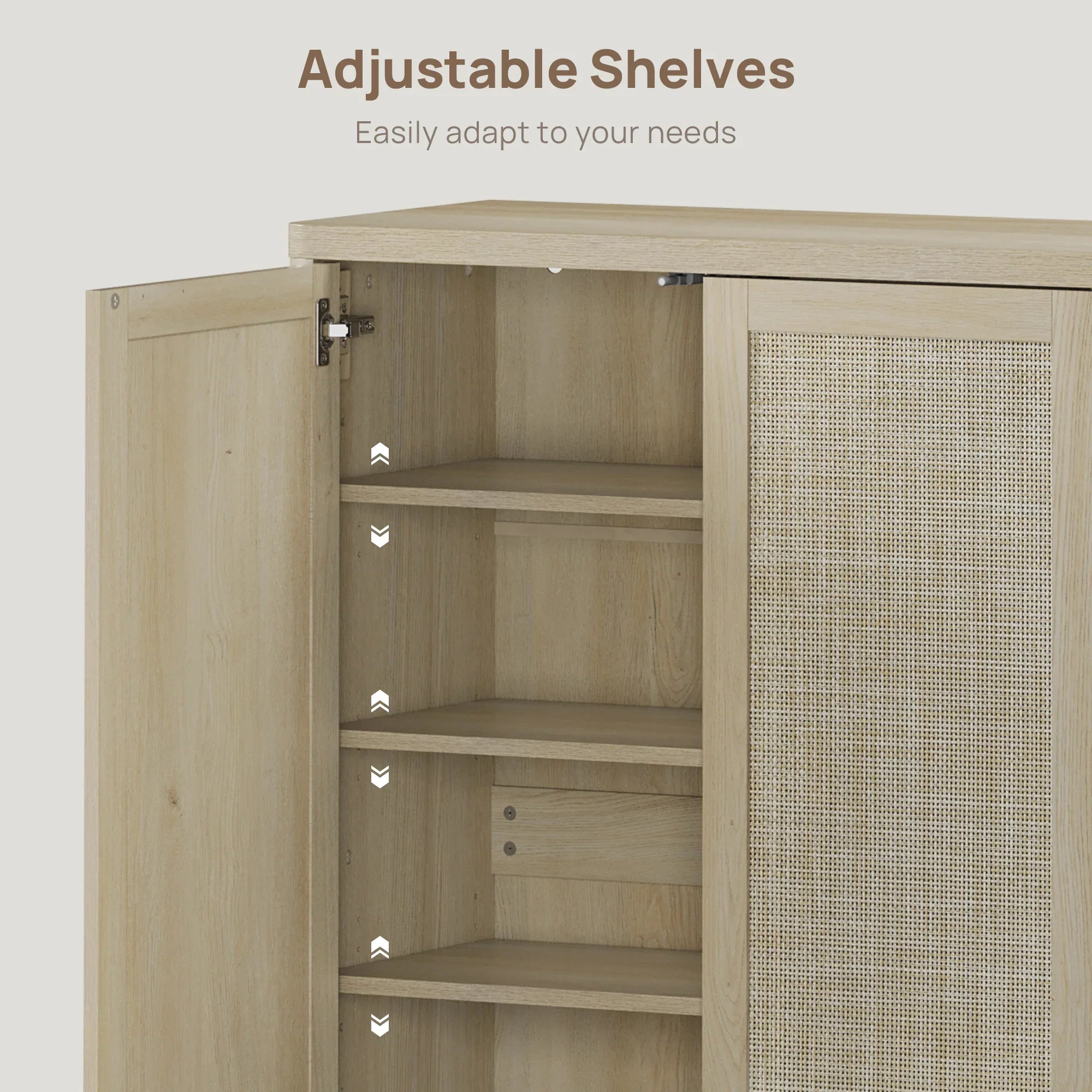 Zura Modular Rattan Shoe Cabinet, 40 Pairs
