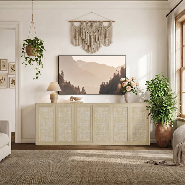 Zura Modular TV Console Set with Doors, Set of 3
