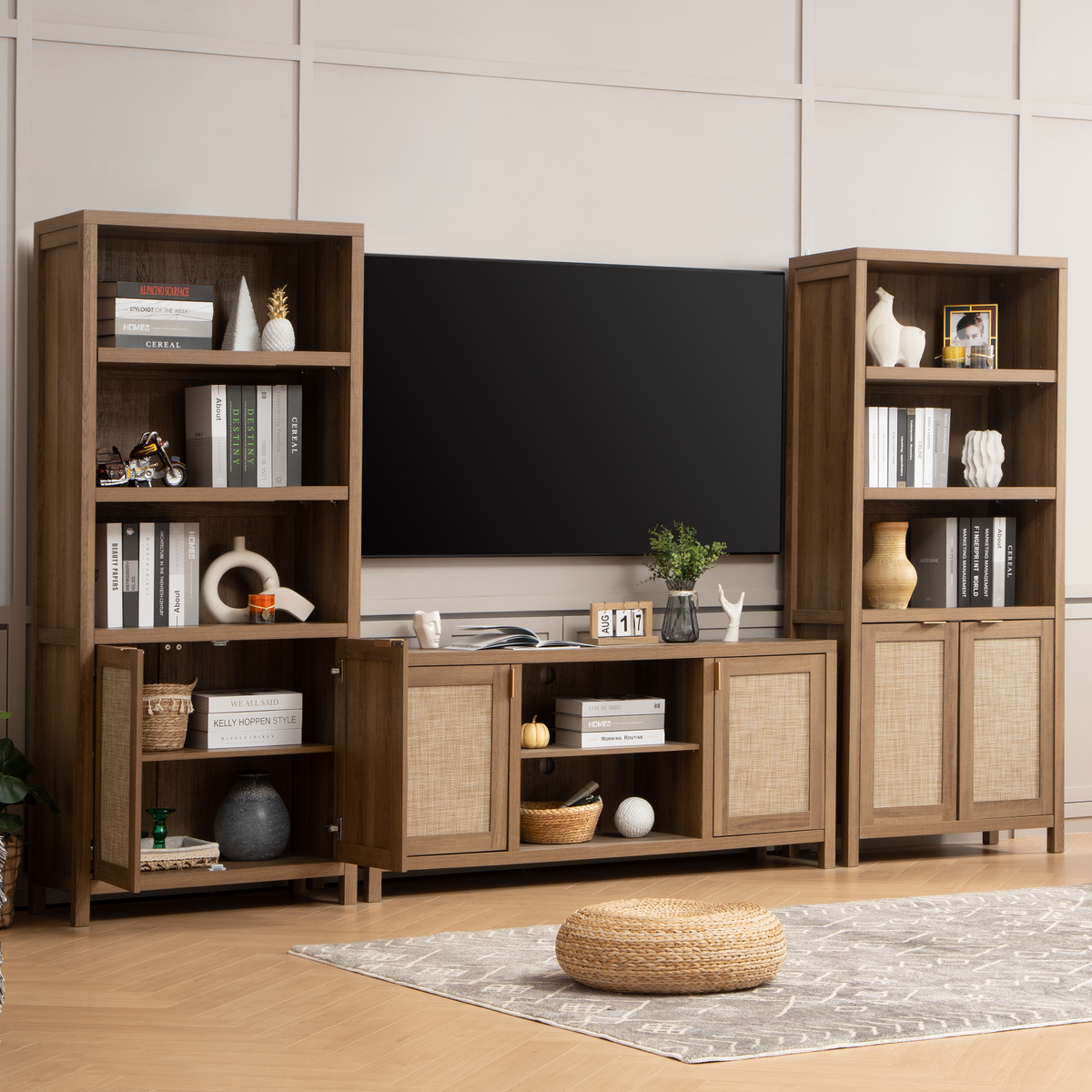 Savanna TV Stands with Shelves
