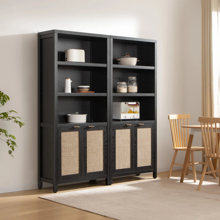 Savanna 70.9'' Tall Black Bookcase