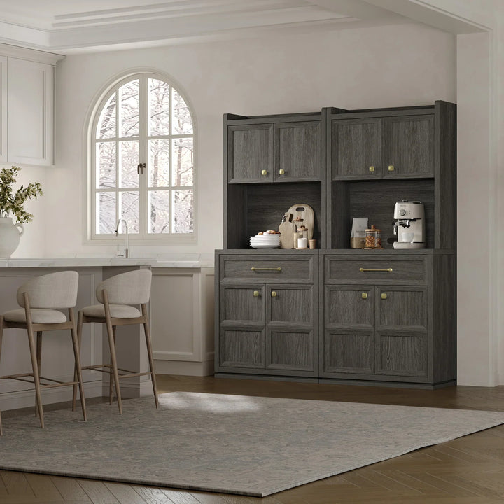 Helio Black Pantry Cabinet