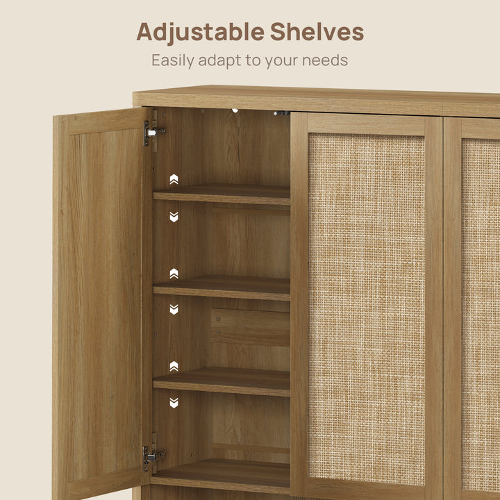 Zura 50-Pair Shoe Cabinet with 4 Doors