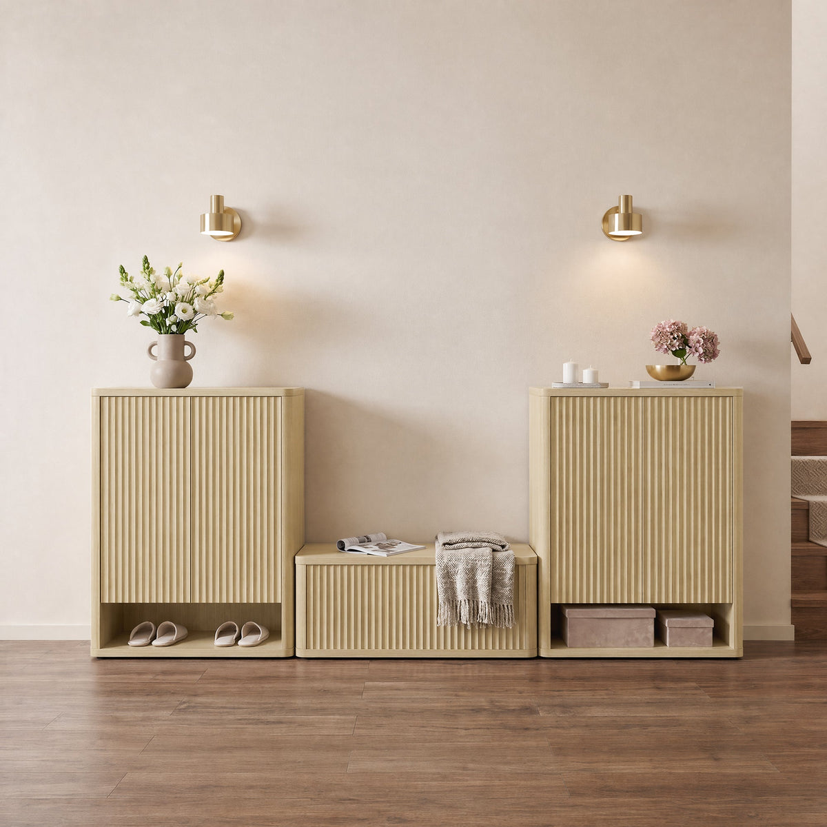 Cas Shoe Cabinet with 2 Doors, 20 Pairs