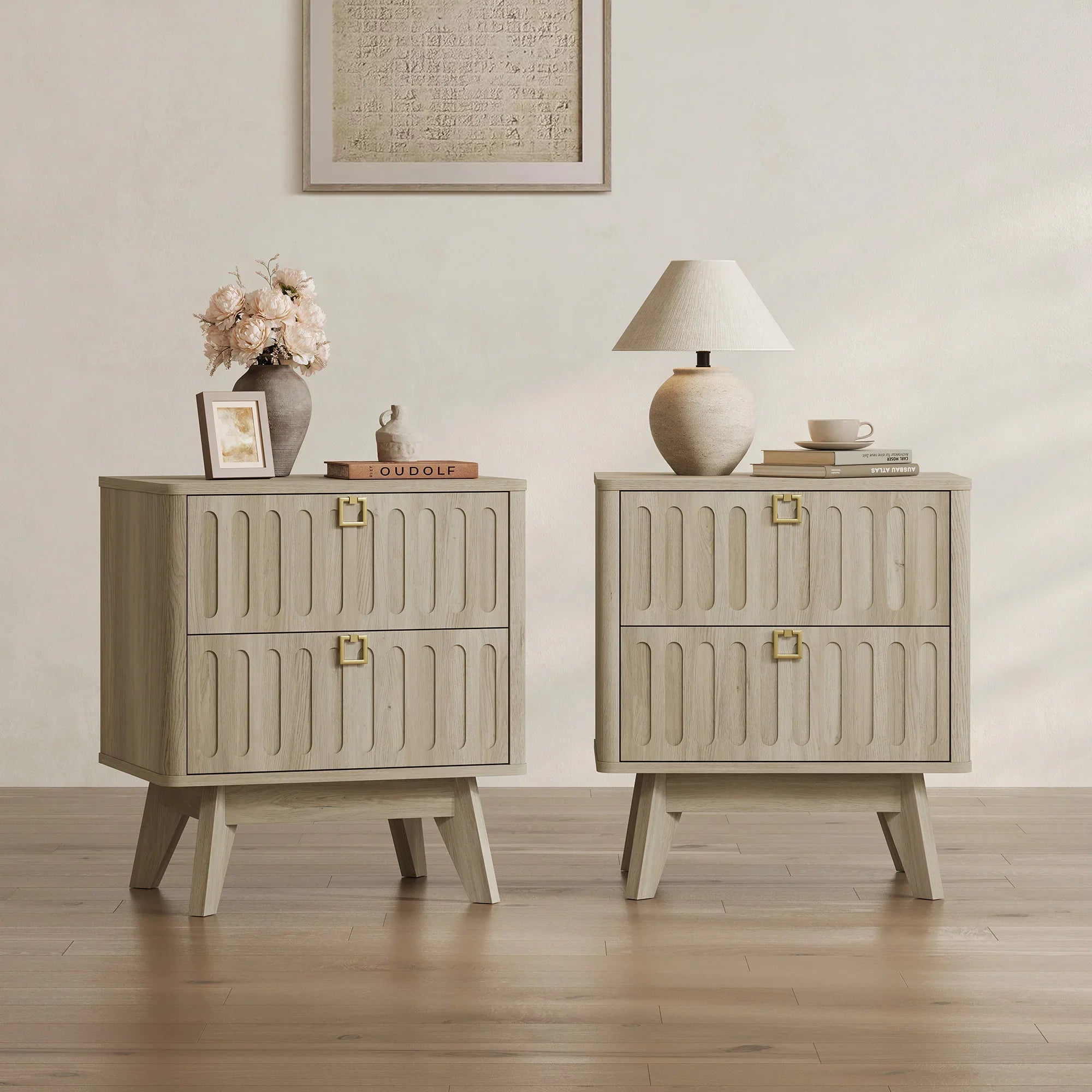 Domus Nightstand with Drawers