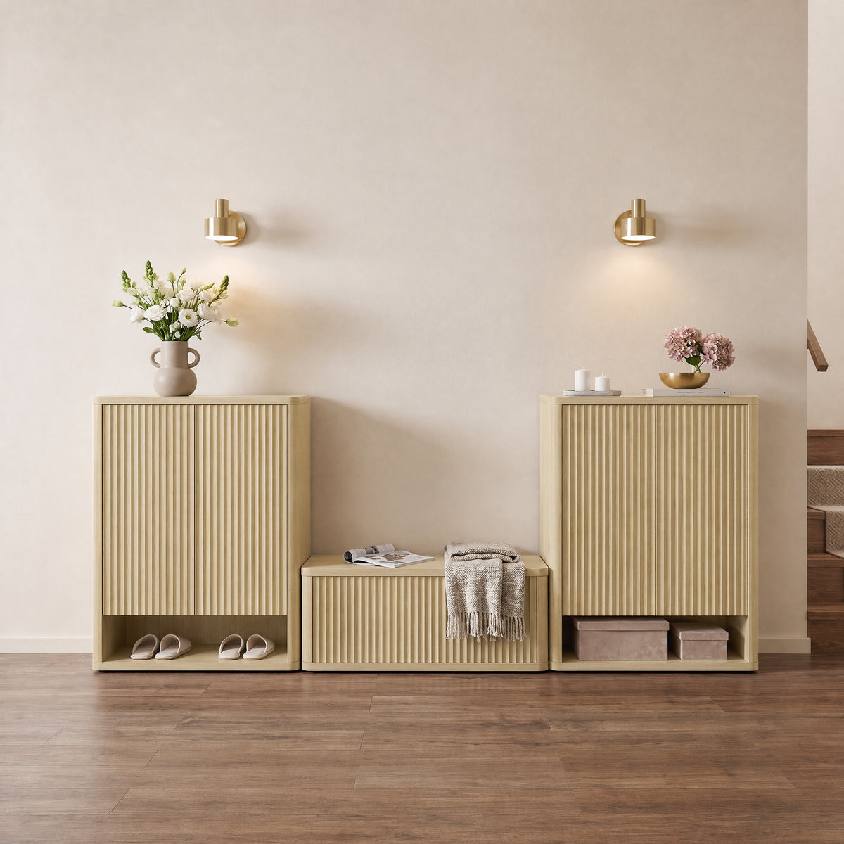 Cas 2-Door Shoe Cabinet, 20 Pairs