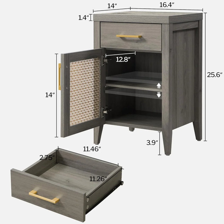Andy Side Table with Door